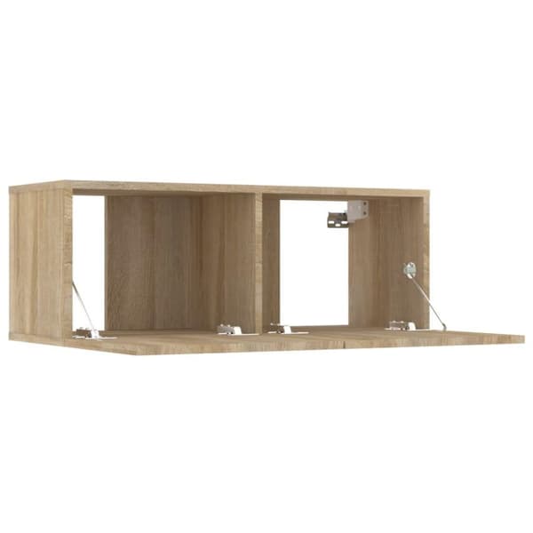 vidaXL TV-benker 4 stk sonoma eik 80x30x30 cm konstruert tre