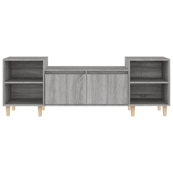 vidaXL TV-benk grå sonoma 160x35x55 cm konstruert tre