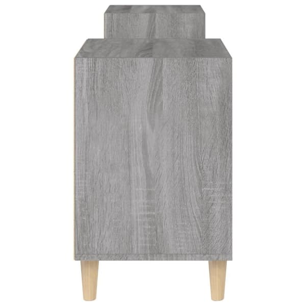 vidaXL TV-benk grå sonoma 160x35x55 cm konstruert tre