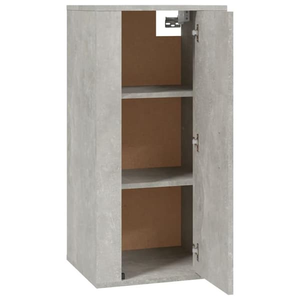 vidaXL væghængt tv-skab 40x34,5x80 cm betongrå