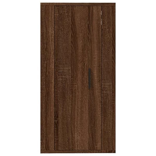 vidaXL væghængt tv-skab 40x34,5x80 cm brun egetræ