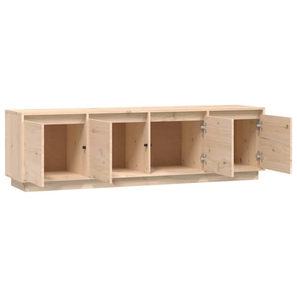 vidaXL tv-bord 156x37x45 cm massivt fyrretræ
