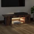 Pikkukuva 4 / 11: vidaXL TV-taso LED-valoilla savutammi 90x39x30 cm
