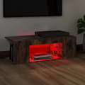 Pikkukuva 6 / 11: vidaXL TV-taso LED-valoilla savutammi 90x39x30 cm