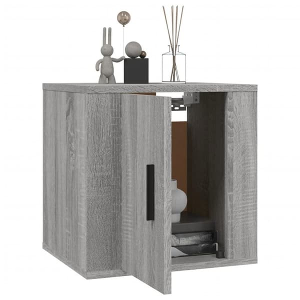 vidaXL Seinäkiinnitettävät TV-tasot 2 kpl harmaa Sonoma 40x34,5x40 cm