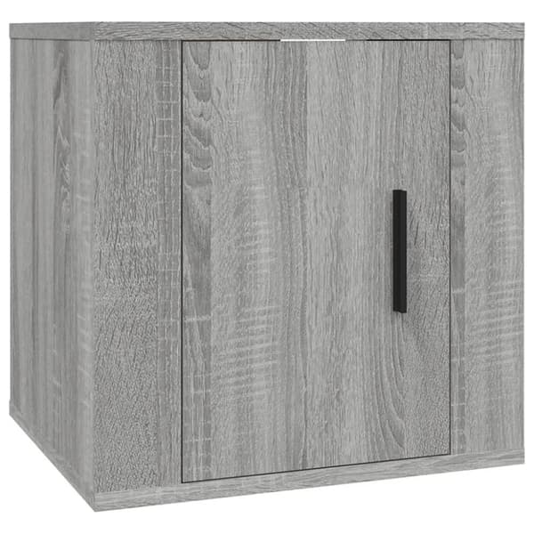 vidaXL Seinäkiinnitettävät TV-tasot 2 kpl harmaa Sonoma 40x34,5x40 cm