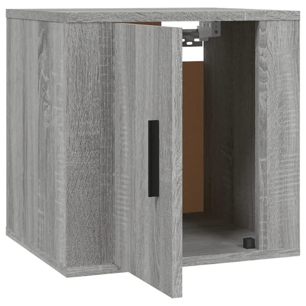 vidaXL Seinäkiinnitettävät TV-tasot 2 kpl harmaa Sonoma 40x34,5x40 cm