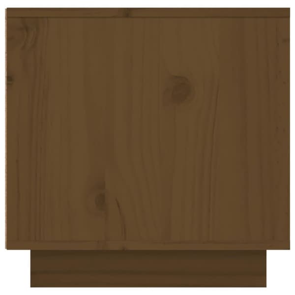 vidaXL tv-bord 156x40x40 cm massivt fyrretræ gyldenbrun