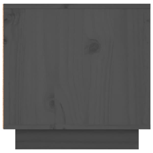 vidaXL tv-bord 156x40x40 cm massivt fyrretræ grå