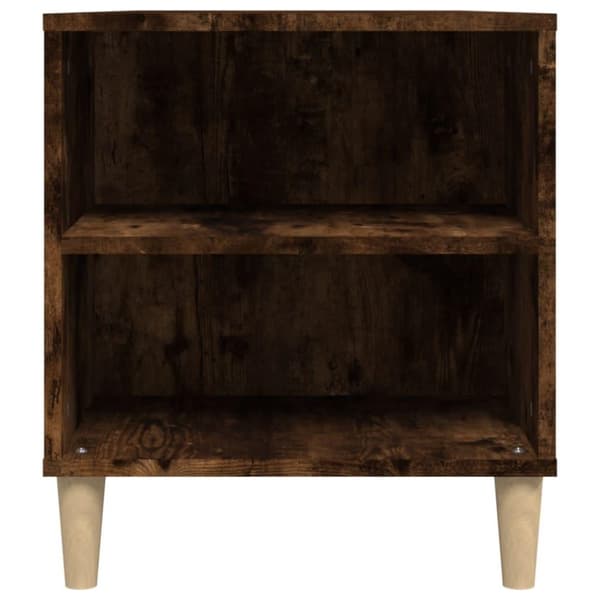 vidaXL tv-bord 102x44,5x50 cm konstrueret træ røget egetræ