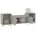 Miniatyrbillede 4 af 11: vidaXL tv-bord 160x35x55 cm konstrueret træ betongrå