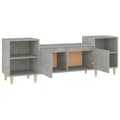 Miniatyrbillede 6 af 11: vidaXL tv-bord 160x35x55 cm konstrueret træ betongrå