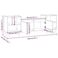 Miniatyrbillede 9 af 11: vidaXL tv-bord 160x35x55 cm konstrueret træ betongrå