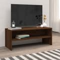 Miniatyrbillede 3 af 8: vidaXL tv-bord 100x40x40 cm konstrueret træ brun egetræsfarve