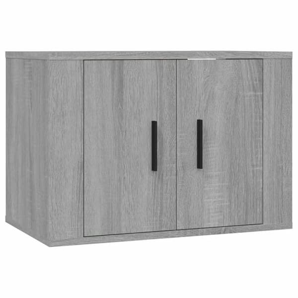 vidaXL væghængt tv-skab 57x34,5x40 cm grå sonoma-eg