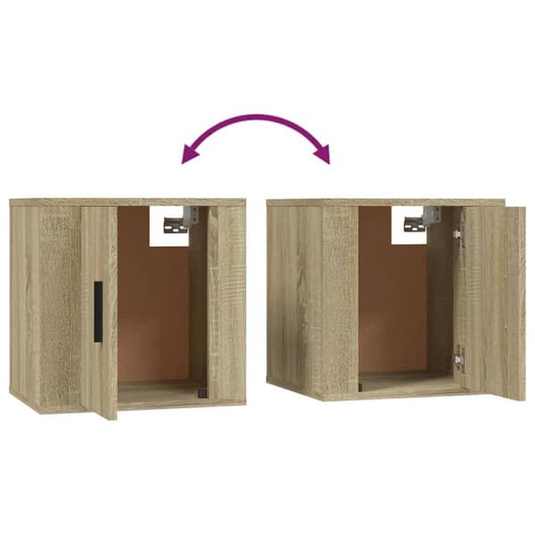 vidaXL væghængt tv-skab 40x34,5x40 cm sonoma-eg