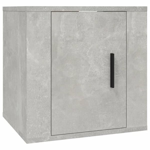 vidaXL Seinäkiinnitettävä TV-taso betoninharmaa 40x34,5x40 cm