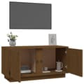 Miniatyrbillede 5 af 11: vidaXL tv-bord 80x35x40,5 cm massivt fyrretræ gyldenbrun