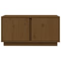 Miniatyrbillede 6 af 11: vidaXL tv-bord 80x35x40,5 cm massivt fyrretræ gyldenbrun