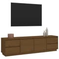 Pikkukuva 4 / 11: vidaXL TV-taso hunajanruskea 176x37x47,5 cm täysi mänty