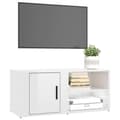 Pikkukuva 4 / 11: vidaXL TV-tasot 2 kpl korkeakiilto valk. 80x31,5x36 cm tekninen puu