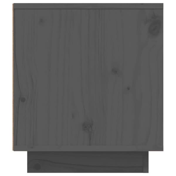 vidaXL tv-bord 110x35x40,5 cm massivt fyrretræ grå
