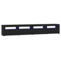 Miniatyrbillede 2 af 11: vidaXL tv-skab med LED-lys 240x35x40 cm sort