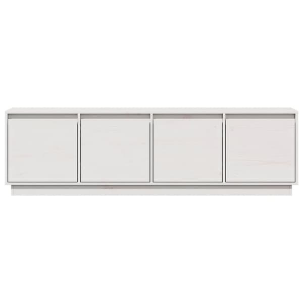 vidaXL TV-taso valkoinen 156x37x45 cm täysi mänty