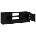 Miniatyrbillede 6 af 11: vidaXL tv-bord med låge 102x30x36 cm sort