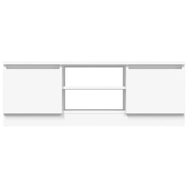 vidaXL tv-bord med låge 102x30x36 cm hvid