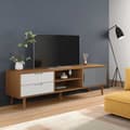 Pikkukuva 2 / 8: vidaXL TV-taso MOLDE ruskea 158x40x49 cm täysi mänty