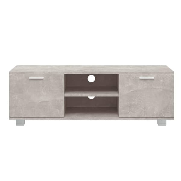 vidaXL tv-bord 120x40,5x35 cm konstrueret træ betongrå