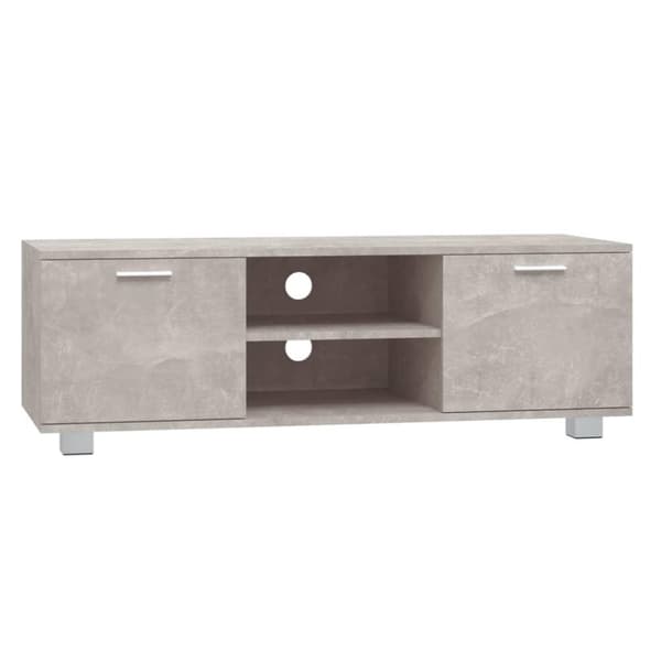 vidaXL tv-bord 120x40,5x35 cm konstrueret træ betongrå