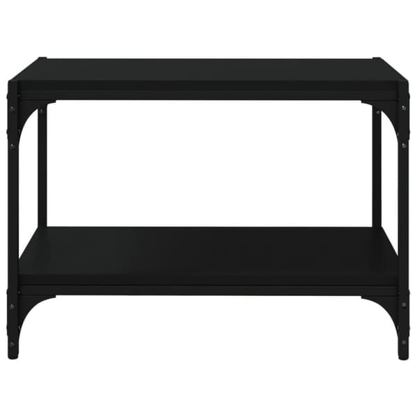 vidaXL tv-bord 60x33x41 cm konstrueret træ og stål sort