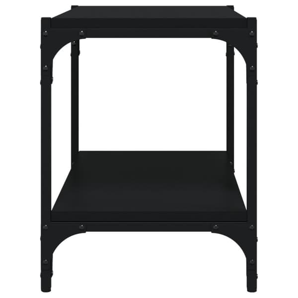 vidaXL tv-bord 60x33x41 cm konstrueret træ og stål sort