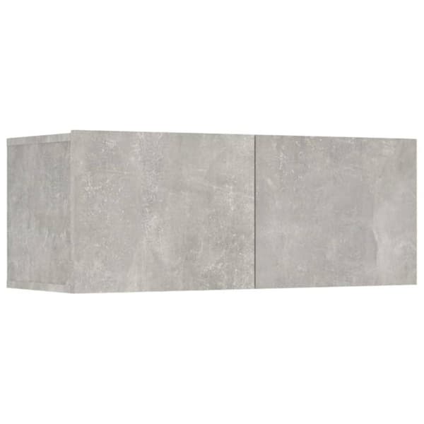 vidaXL tv-skabe 4 stk. 80x30x30 cm konstrueret træ Betongrå