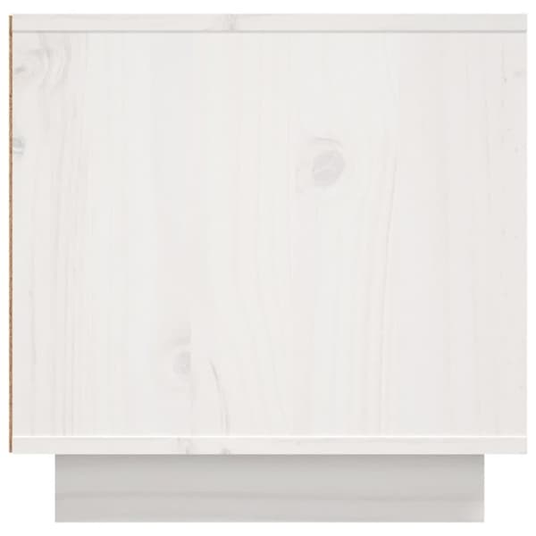 vidaXL tv-bord 156x40x40 cm massivt fyrretræ hvid