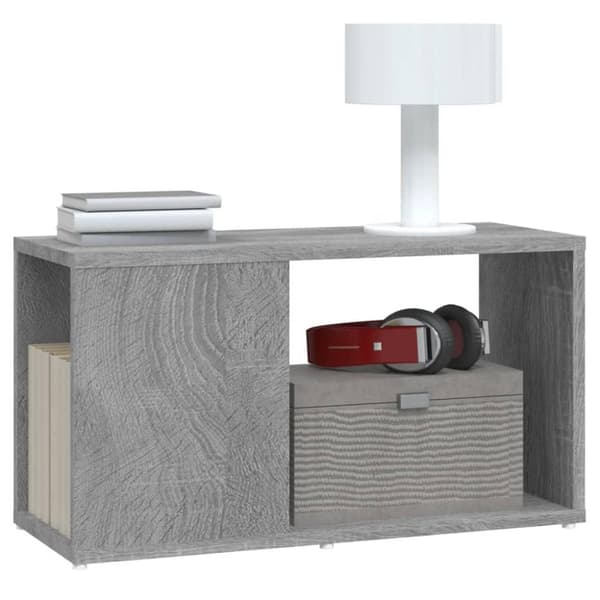 vidaXL tv-bord 60x24x32 cm konstrueret træ grå sonoma-eg
