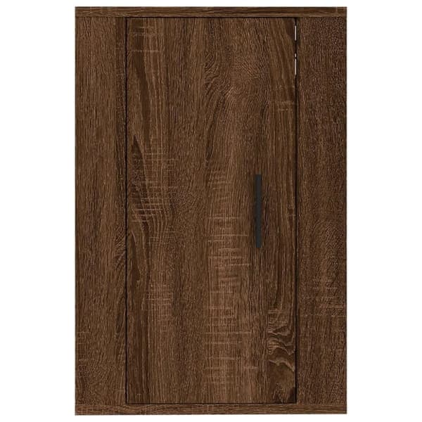 vidaXL Vegghengt TV-benk brun eik 40x34,5x60 cm