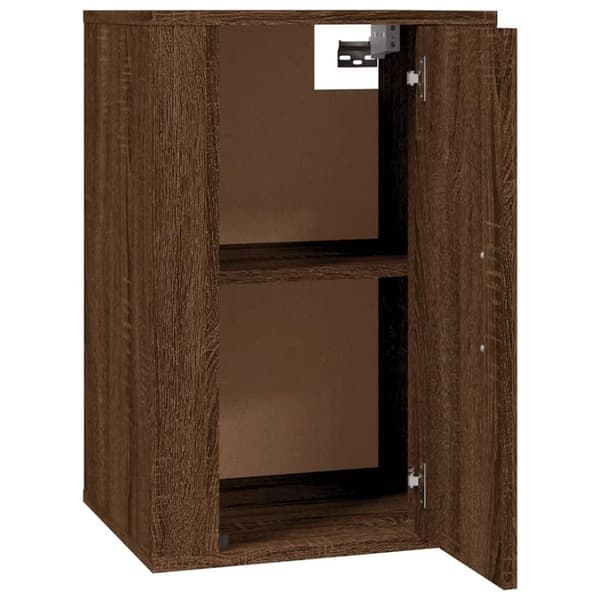 vidaXL Vegghengt TV-benk brun eik 40x34,5x60 cm