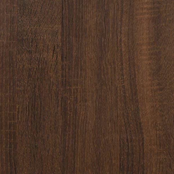 vidaXL Vegghengt TV-benk brun eik 40x34,5x60 cm