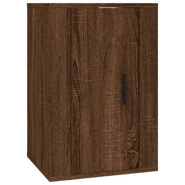 vidaXL Vegghengt TV-benk brun eik 40x34,5x60 cm
