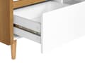 Miniatyrbilde 7 av 9: TV-benk Lyst tre Hvit Sponplater TV opptil 66ʺ 2 skuffer Skandinavisk stil Oppbevaring Stue