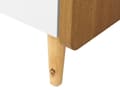 Miniatyrbilde 8 av 9: TV-benk Lyst tre Hvit Sponplater TV opptil 66ʺ 2 skuffer Skandinavisk stil Oppbevaring Stue