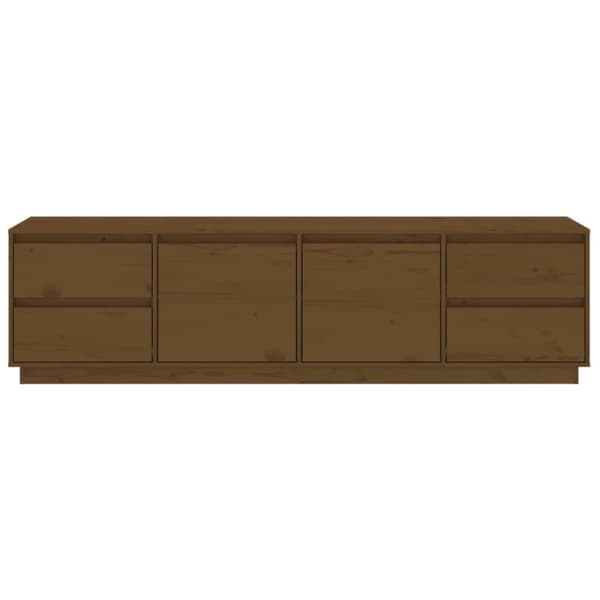 vidaXL Tv-bänk honungsbrun 176x37x47,5 cm massiv furu