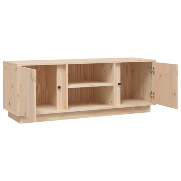 vidaXL Tv-bänk 110x35x40,5 cm massiv furu