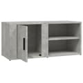 Miniatyrbilde 9 av 11: vidaXL TV-benker 2 stk betonggrå 80x31,5x36 cm konstruert tre