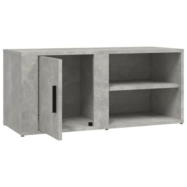 vidaXL TV-benker 2 stk betonggrå 80x31,5x36 cm konstruert tre