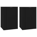 Miniatyrbilde 1 av 11: vidaXL Vegghengte TV-benker 2 stk svart 40x34,5x60 cm