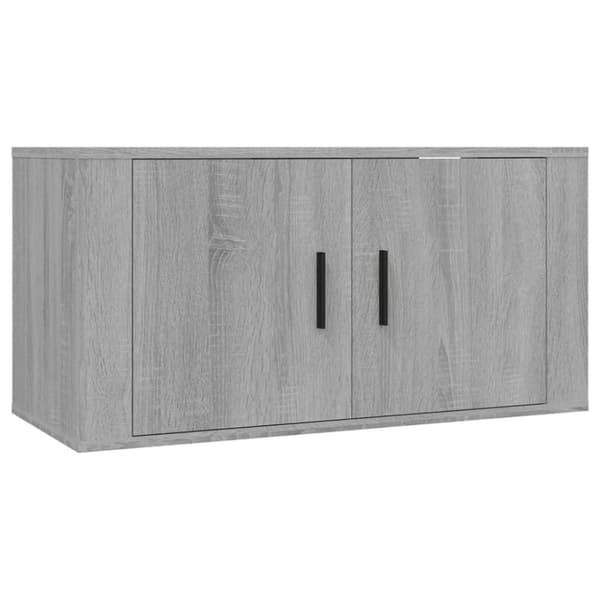 vidaXL Väggmonterad tv-bänk grå sonoma 80x34,5x40 cm